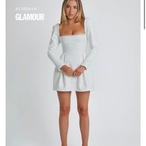 ODD MUSE WHITE PEARL DRESS